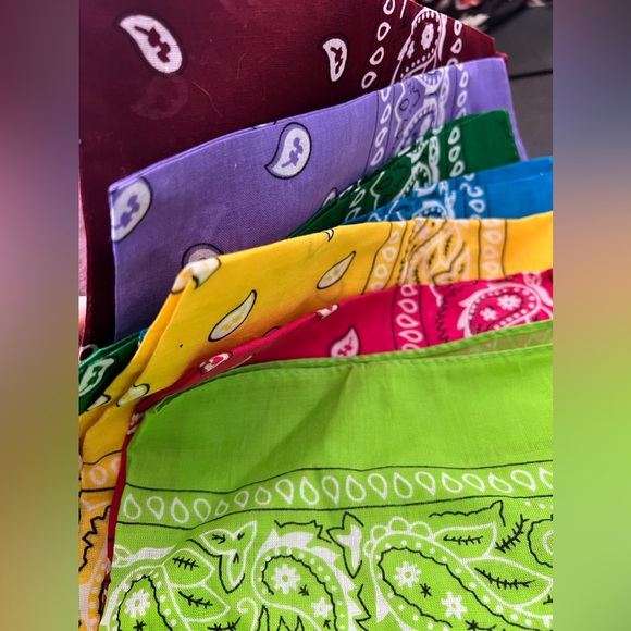 Bandanas in a variety of colors; NEVER USED!! - Picture 3 of 3
